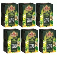 Herbata - BASILUR Cold Brew - Owocowa herbata bezkofeinowa z aromatem marakui i cytrusów, herbata na zimno w saszetkach 20 x 2 g x6 - miniaturka - grafika 1