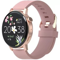 Smartwatch - Smartwatch FOREVER Forevive 4 SB-350 Różowo-złoty - miniaturka - grafika 1