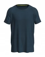 Koszulki męskie - Koszulka męska T-shirt Stedman Active 140 Raglan Men ST8410 Marina Blue XXL - miniaturka - grafika 1
