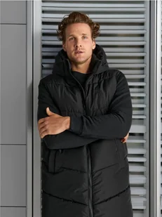 Sinsay - Długa kamizelka - czarny - Kurtki męskie - miniaturka - grafika 1