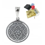 Naszyjniki męskie - Zawieszka Srebrna 925 Medalik Siedmiu Archaniołów Wisior Na Prezent - miniaturka - grafika 1