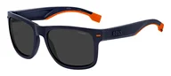 Okulary przeciwsłoneczne - Boss BOSS 1496/S Okulary Przeciwsłoneczne Matte Blue Orange/Grey 55/19/140 uomo - miniaturka - grafika 1
