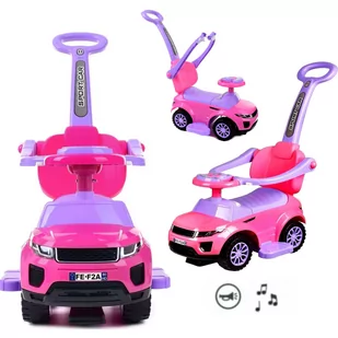 Coil Coil jeździk z pchaczem sport car różowy C0331-PINK - Jeździki dla dzieci - miniaturka - grafika 1