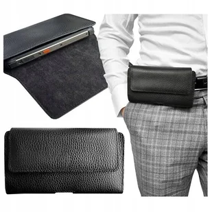 ETUI na telefon wzmocniony do PASKA ORYGINAŁ XXXL A2E kabura SKÓRA NATURALNA kolor czarny 2 - Etui i futerały do telefonów ETUI na telefon wzmocniony do PASKA ORYGINAŁ XXXL A2E kabura SKÓRA NATURALNA kolor czarny 2 - Etui i futerały do telefonów - miniaturka - grafika 1