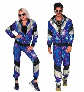 STRÓJ DRES DISCO WZÓR DYSKOTEKA LATA 80 UNISEX DAMSKI MĘSKI ROZMIAR S - Stroje karnawałowe STRÓJ DRES DISCO WZÓR DYSKOTEKA LATA 80 UNISEX DAMSKI MĘSKI ROZMIAR S - Stroje karnawałowe - miniaturka - grafika 1