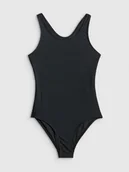 Stroje kąpielowe dla dziewczynek - 4F Kostium kąpielowy jednoczęściowy dziewczęcy - czarny 134/140 (8-10 lat) - miniaturka - grafika 1