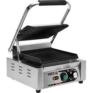 Piece, kotły  i płyty grzejne gastronomiczne - Yato GRILL KONTAKTOWY PANINI RYFLOWANY 44CM YG-04557 - miniaturka - grafika 1