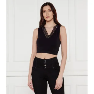 GUESS Top RAQUEL Cropped Fit - Koszulki i topy damskie - miniaturka - grafika 1