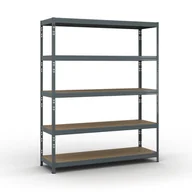 Szafy i regały magazynowe - B2B Partner Regał półkowy 1966 x 1600 x 500 mm, nośność 350 kg 540032 - miniaturka - grafika 1