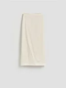 Spódnice - Reserved - Lniana spódnica - złamana biel - miniaturka - grafika 1