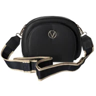 Torebki damskie - Torebka damska Listonoszka z geometrycznym paskiem granatowa - miniaturka - grafika 1