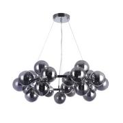 Lampy sufitowe - Italux Loftowa LAMPA wisząca CABELLA PND-5252-25-CH+SMK szklana OPRAWA molekuły zwis bubbles kule balls chrom przydymiony PND-5252-25-CH+SMK - miniaturka - grafika 1