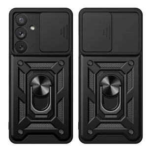 Etui Pancerne do Samsung Galaxy A54 z osłoną aparatu Alogy Camshield Stand Ring Duty czarne - Etui i futerały do telefonów - miniaturka - grafika 4