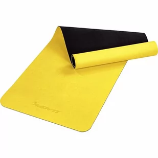 Movit Mata do ćwiczeń Yoga 190 x 60 cm żółta M77399 - Maty do ćwiczeń - miniaturka - grafika 1