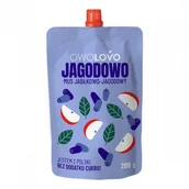 Desery dla dzieci - Owolovo Mus jabłkowo-jagodowy Jagodowo 200 g - miniaturka - grafika 1