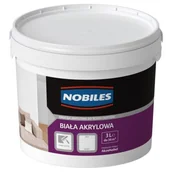 Farby wewnętrzne - Farba Akrylowa Biała 3 l Nobiles - miniaturka - grafika 1