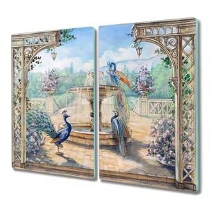 Deska ze szkła 2x30x52 Dama dziewczyna las natura, Coloray - Deski do krojenia - miniaturka - grafika 1