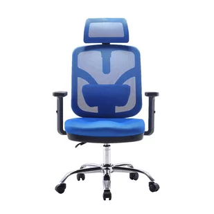 Fotel biurowy, krzesło biurowe Fotel ergonomiczny ANGEL biurowy obrotowy jOkasta Niebieska - Fotele i krzesła biurowe - miniaturka - grafika 1