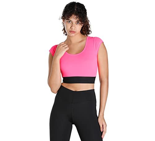 PUMA wybuchowy top damski z odcięciem, dla kobiet, wybuchowy odcinany top, różowy Różowy knockout M