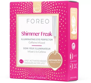 FOREO FOREO UFO Shimmer Freak maseczka rozjaśniająca przeciw obrzękom i cieniom 6 x 4 g - Maseczki do twarzy - miniaturka - grafika 2