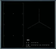 Płyty elektryczne do zabudowy - AEG Płyta Indukcyjna Aeg IKE63471FB 60 cm 3 Strefa gotowania - miniaturka - grafika 1