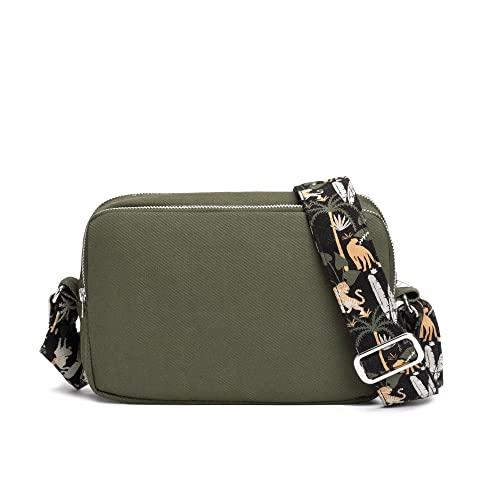 Eco Right Torby crossbody dla kobiet i mężczyzn, wodoodporna mała torba na ramię z wieloma kieszeniami, Nocne safari, 8.5 inches width, 5.5 inches height, 2.5 inches