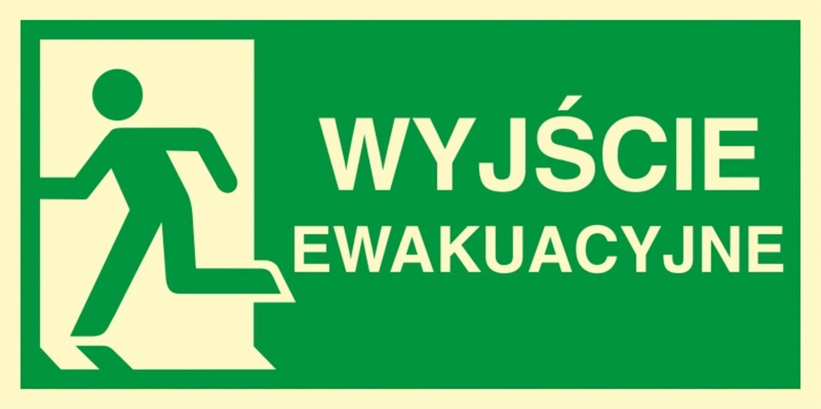 PROCERA AC100CEPS - ZNAK EWAKUACYJNY - KIERUNEK DO WYJŚCIA EWAKUACYJNEGO - W LEWO