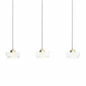 Lampy sufitowe - Wisząca lampa na listwie Lipari P0545 Maxlight LED 22W 3000K pojedyncza złota - miniaturka - grafika 1