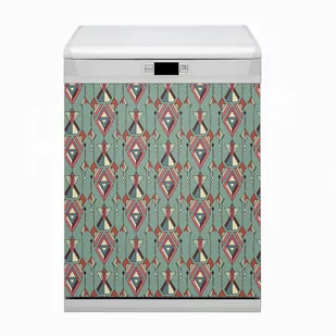 Bluedecor Magnes na zmywarkę Wzór azteckim 60x80 - Dekoracje domu - miniaturka - grafika 1