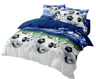 Pościel - Pościel 3D - Piłki stadion- 140x200 + Prześcieradło - miniaturka - grafika 1