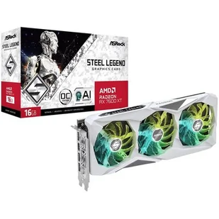 Karta graficzna ASROCK Radeon RX 7600 XT Steel Legend 16GB OC - Karty graficzne - miniaturka - grafika 1