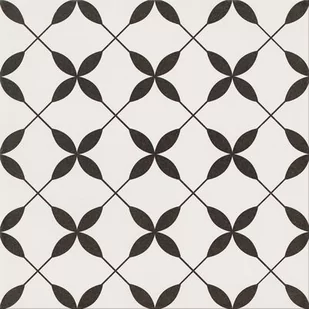 Gres szkliwiony Clover Pattern patchwork black 29,8 x 29,8 cm gat. I - Płytki ceramiczne - miniaturka - grafika 1