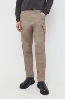 Spodnie męskie - G-Star Raw spodnie męskie kolor beżowy w fasonie cargo - grafika 1