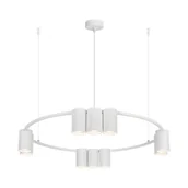 Lampy sufitowe - Lampa wisząca (koło) GENESIS WHITE 10xGU10 - miniaturka - grafika 1