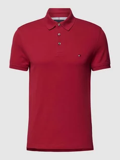 Koszulki męskie - Koszulka polo o kroju slim fit ze wzorem w paski model ‘1985’ - grafika 1