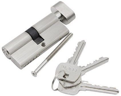 Haushalt CYLINDER LOCK 80MM 35X45 CHROME 5 KEYS