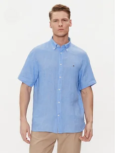Tommy Hilfiger Koszula MW0MW35207 Niebieski Regular Fit - Koszule męskie - miniaturka - grafika 1