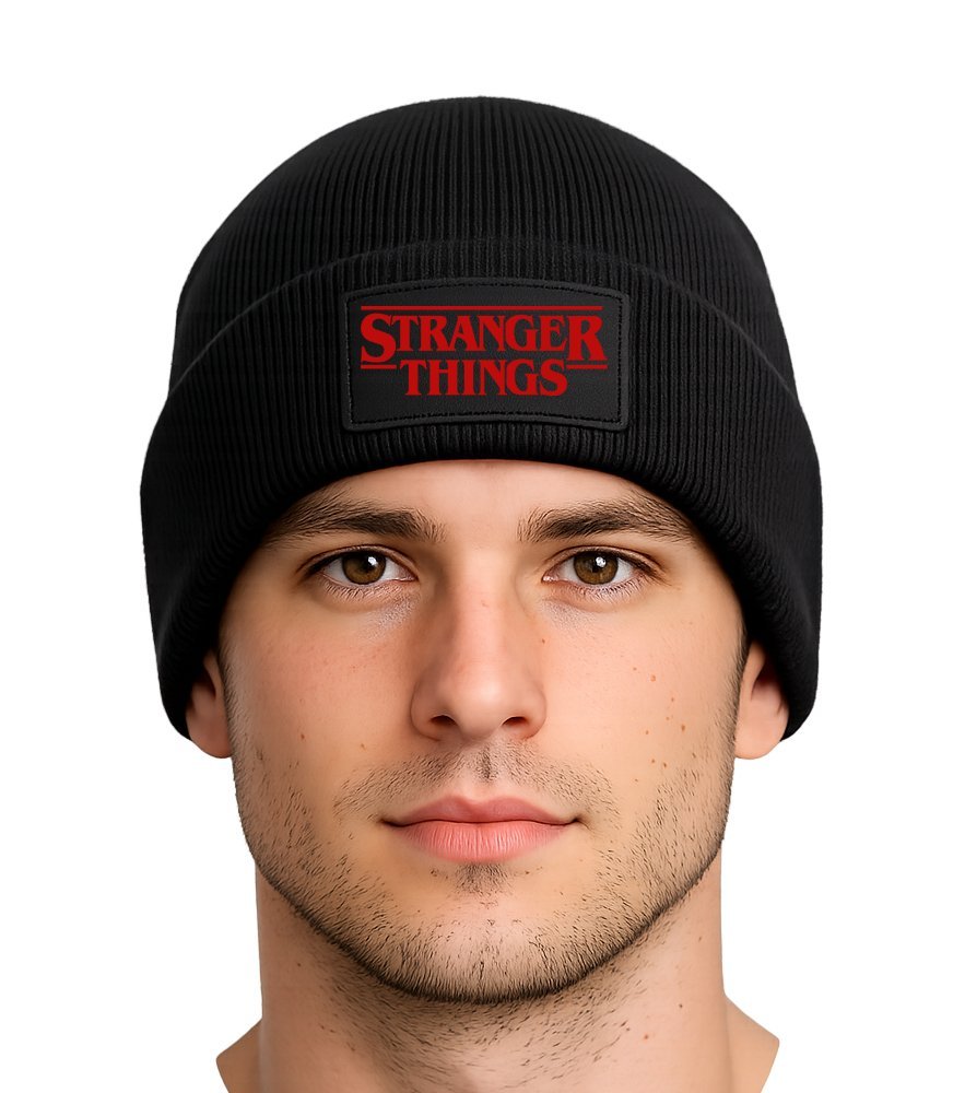 STRANGER THINGS CZAPKA ZIMOWA BEANIE ONESIZE CZARNA