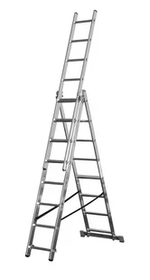 FANMART Drabina aluminiowa (wysokość robocza: 6,60 m) 47681867 - Drabiny - miniaturka - grafika 1