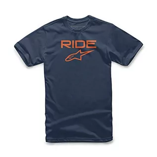 Koszulki męskie - Alpinestars Koszulka męska Ride 2.0 Navy/Orange XXL - grafika 1