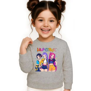 BLUZA DZIECIĘCA KPOP DEMON HUNTERS HUNTRIX 104 BAWEŁNIANA JAKOŚĆ - Bluzy dla dziewczynek BLUZA DZIECIĘCA KPOP DEMON HUNTERS HUNTRIX 104 BAWEŁNIANA JAKOŚĆ - Bluzy dla dziewczynek - miniaturka - grafika 1