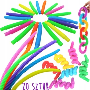 LT536 RURKI SENSORYCZNE TUBY POP UP ZESTAW 20 RUREK DO ŁĄCZENIA RURY - Zabawki sensoryczne LT536 RURKI SENSORYCZNE TUBY POP UP ZESTAW 20 RUREK DO ŁĄCZENIA RURY - Zabawki sensoryczne - miniaturka - grafika 1