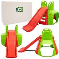 Place zabaw - Zjeżdżalnia duża różowo-fioletowa 243cm Doloni - miniaturka - grafika 1