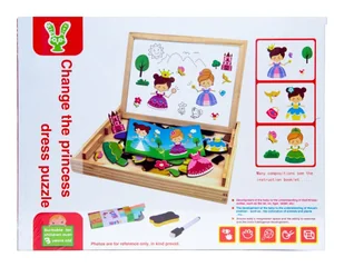 Tablica Edukacyjna 2W1 Drewniana Wielofunkcyjna - Tablice dla dzieci - miniaturka - grafika 1