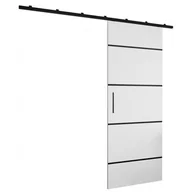 Drzwi wewnętrzne - Drzwi przesuwne wewnętrzne naścienne, drzwi loft do zabudowy, system przesuwny Zonda wzór IV - miniaturka - grafika 1