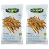 Paluszki - Biopont Paluszki solone bezglutenowe Zestaw 2 x 45 g Bio - miniaturka - grafika 1