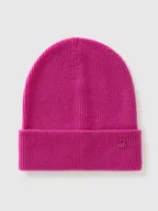 Czapki damskie - Benetton Czapka w kolorze różowym - miniaturka - grafika 1