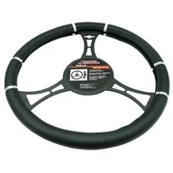 Pokrowce na fotele - Pokrowiec na kierownice czarny 37 - 39 cm - miniaturka - grafika 1