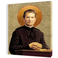 Ikony i obrazy sakralne - Obraz religijny na płótnie Święty Jan Bosko - miniaturka - grafika 1