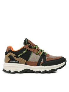Pepe Jeans Sneakersy PBS30531 Brązowy - Buty dla chłopców - miniaturka - grafika 1